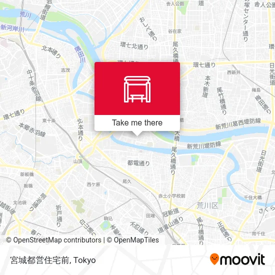宮城都営住宅前 map