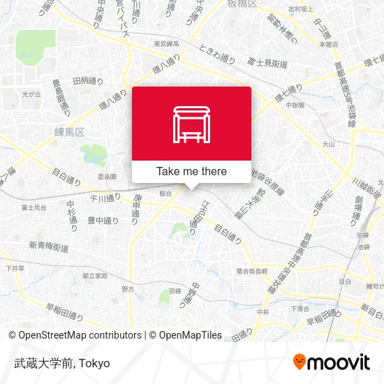 武蔵大学前 map