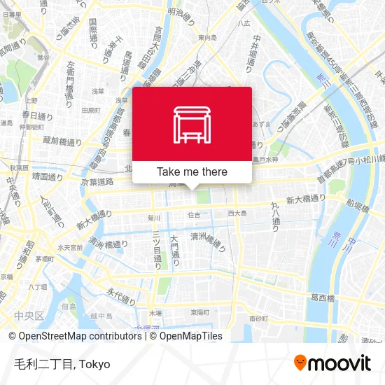 毛利二丁目 map