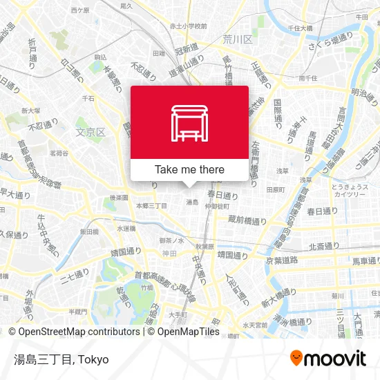 湯島三丁目 map