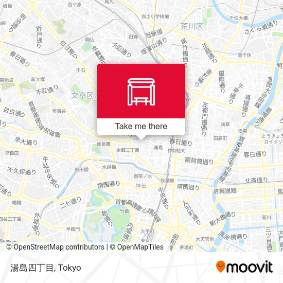 湯島四丁目 map