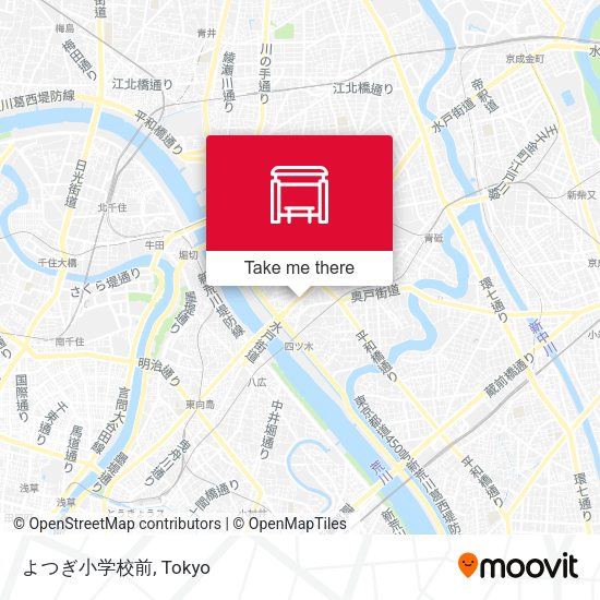 よつぎ小学校前 map