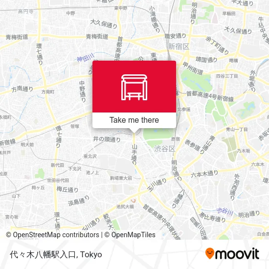 代々木八幡駅入口 map