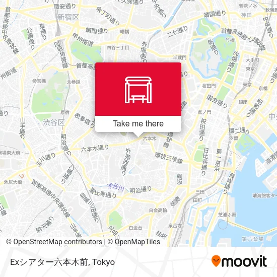 Exシアター六本木前 map
