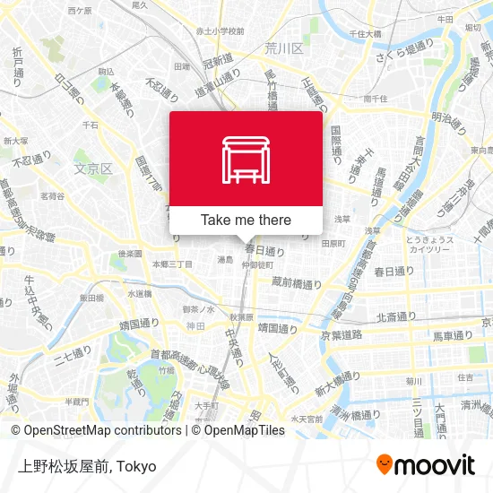 上野松坂屋前 map