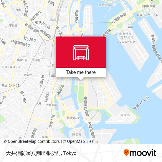 大井消防署八潮出張所前 map