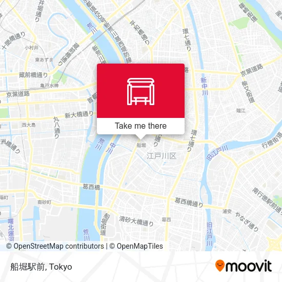 船堀駅前 map