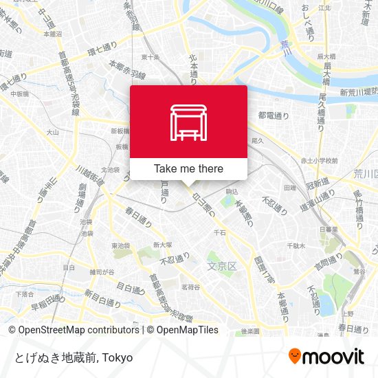 とげぬき地蔵前 map