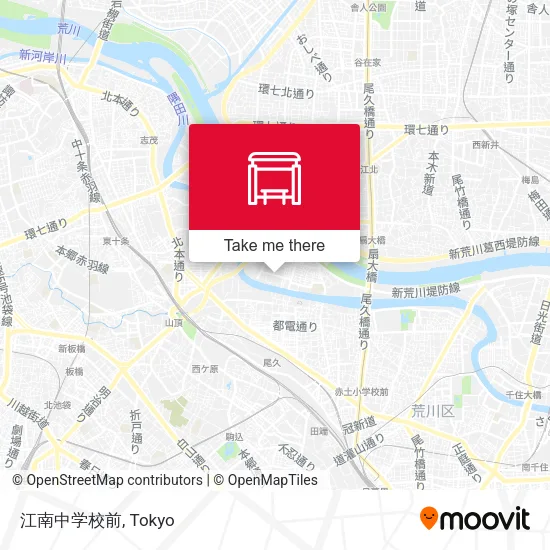 江南中学校前 map