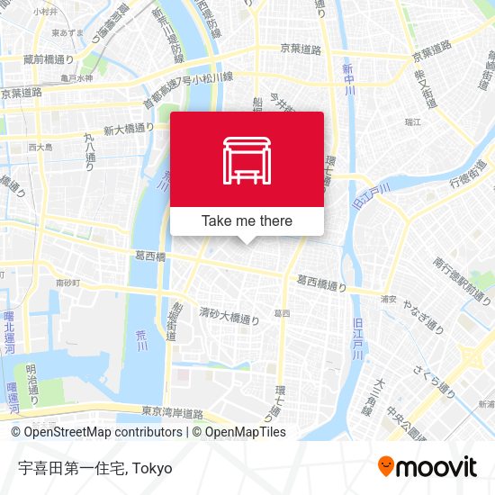 宇喜田第一住宅 map