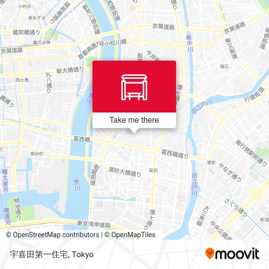 宇喜田第一住宅 map