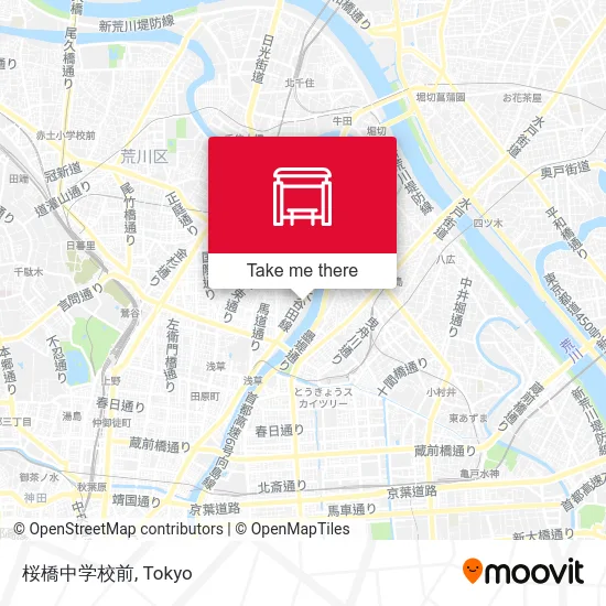 桜橋中学校前 map