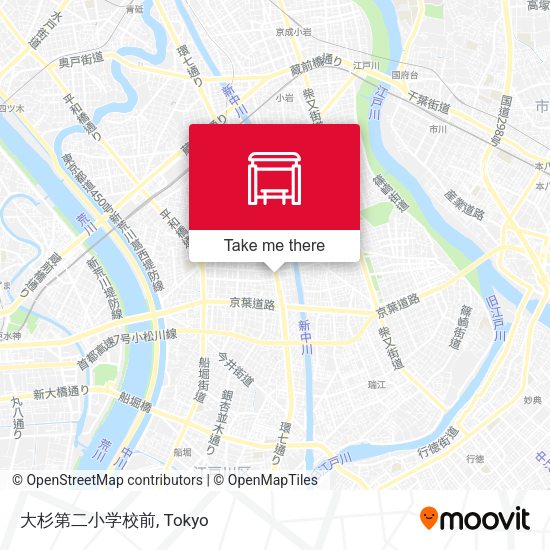 大杉第二小学校前 map