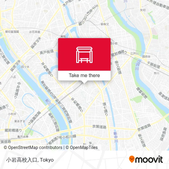 Koiwa High School Entrance map