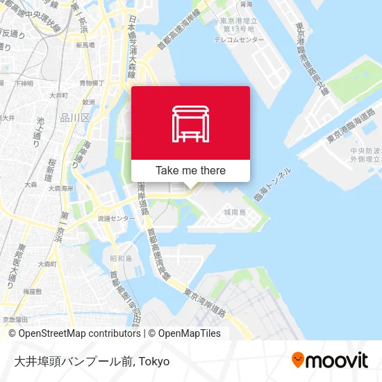 大井埠頭バンプール前 map