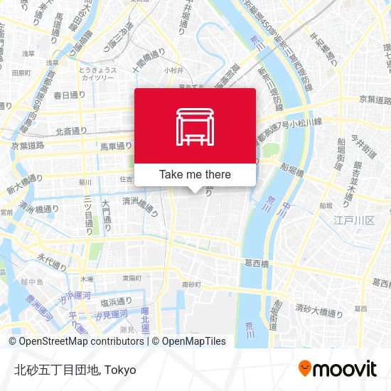 北砂五丁目団地 map