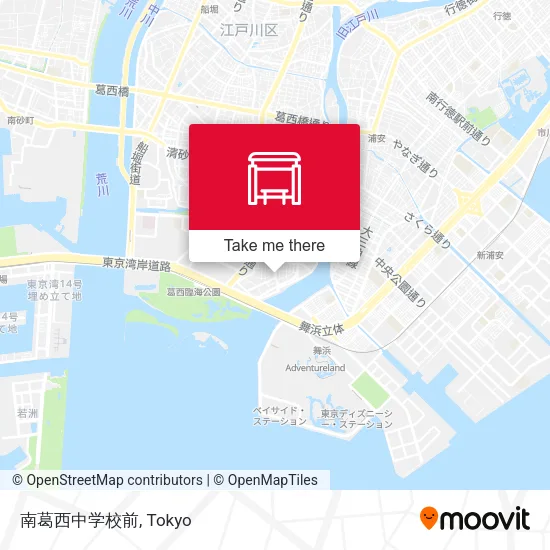 南葛西中学校前 map