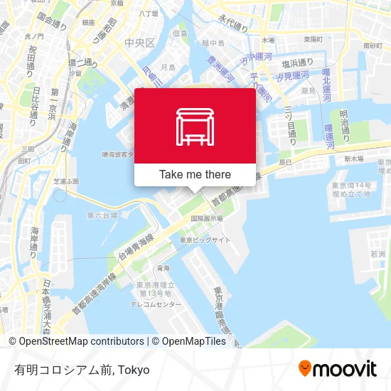 有明コロシアム前 map