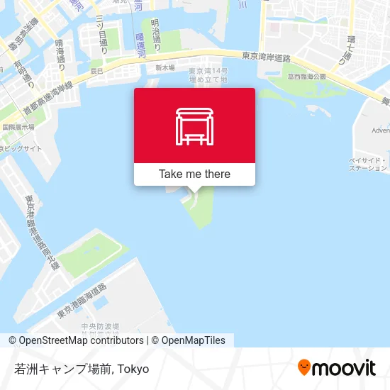 Wakasu Campground map