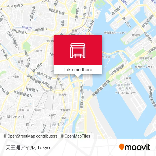 天王洲アイル map