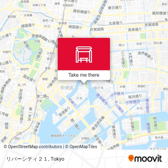 リバーシティ２１ map