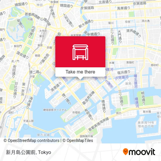 新月島公園前 map