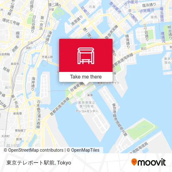 東京テレポート駅前 map