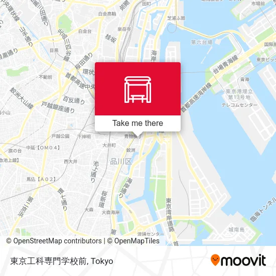 東京工科専門学校前 map