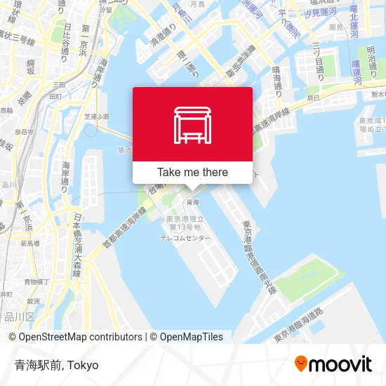 青海駅前 map