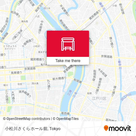 小松川さくらホール前 map