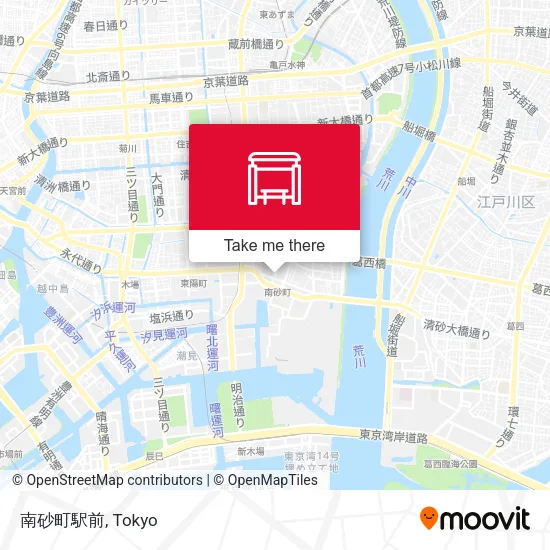 南砂町駅前 map