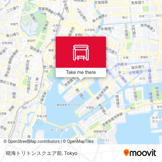 晴海トリトンスクエア前 map