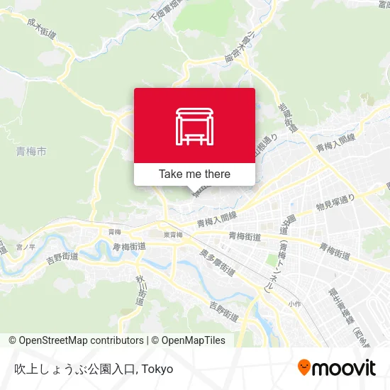 吹上しょうぶ公園入口 map