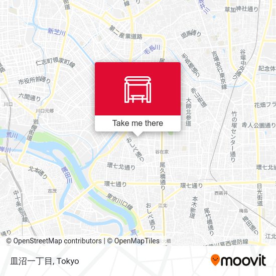 皿沼一丁目 map