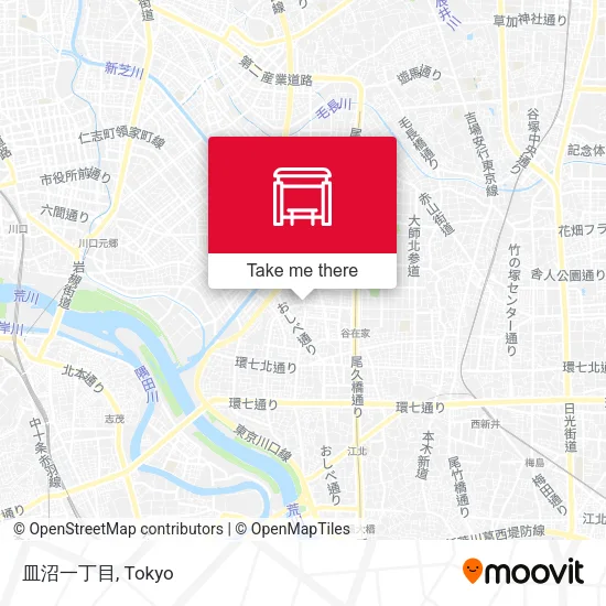 皿沼一丁目 map