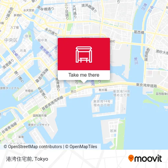 港湾住宅前 map