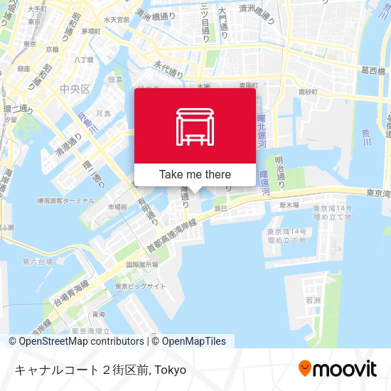 キャナルコート２街区前 map