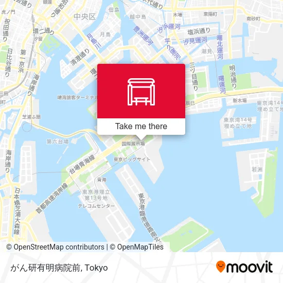 がん研有明病院前 map