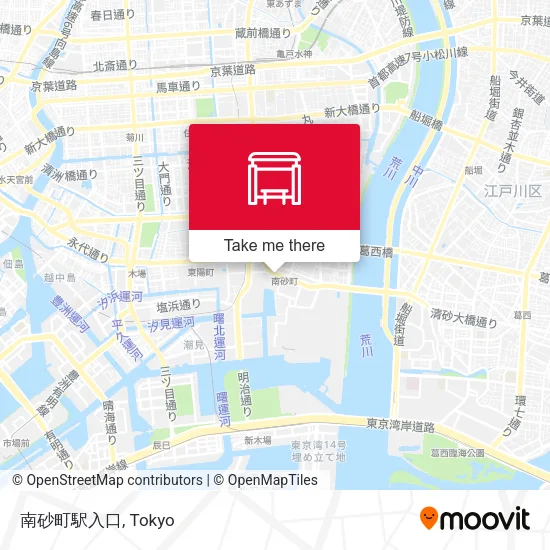 南砂町駅入口 map