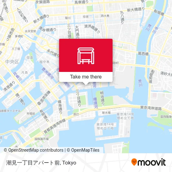 潮見一丁目アパート前 map