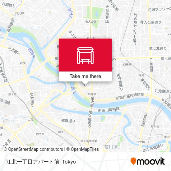 江北一丁目アパート前 map