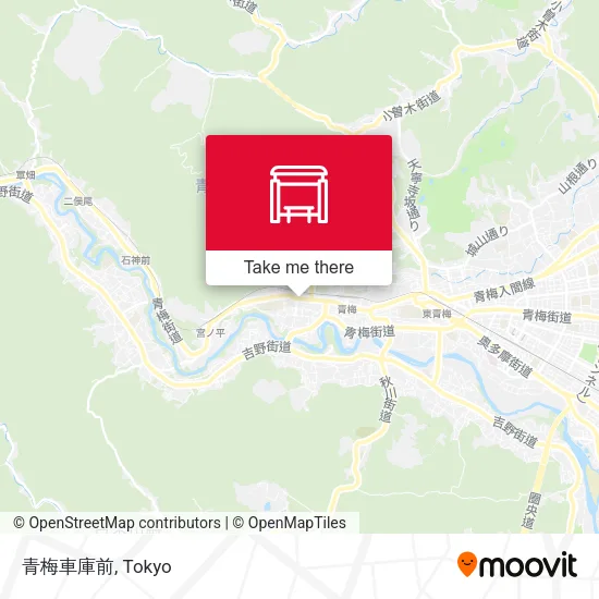 青梅車庫前 map