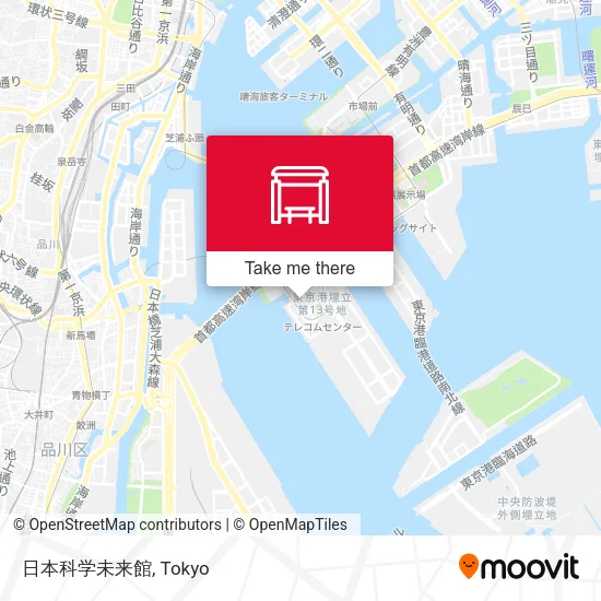 日本科学未来館 map