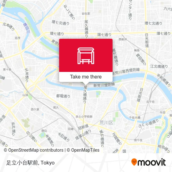 足立小台駅前 map
