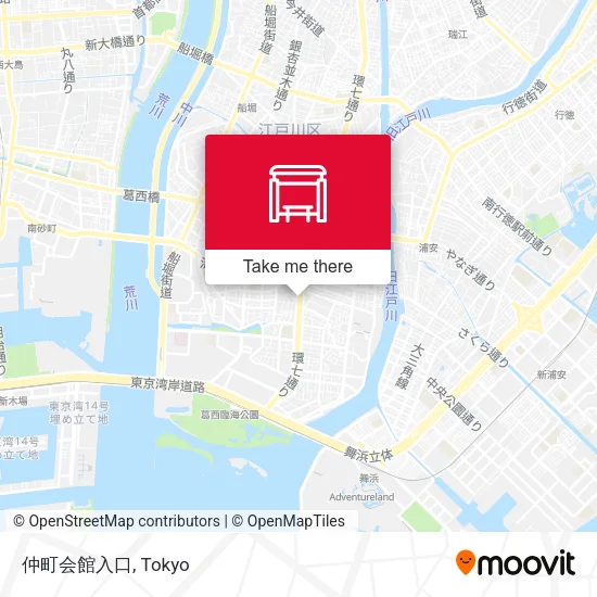 仲町会館入口 map