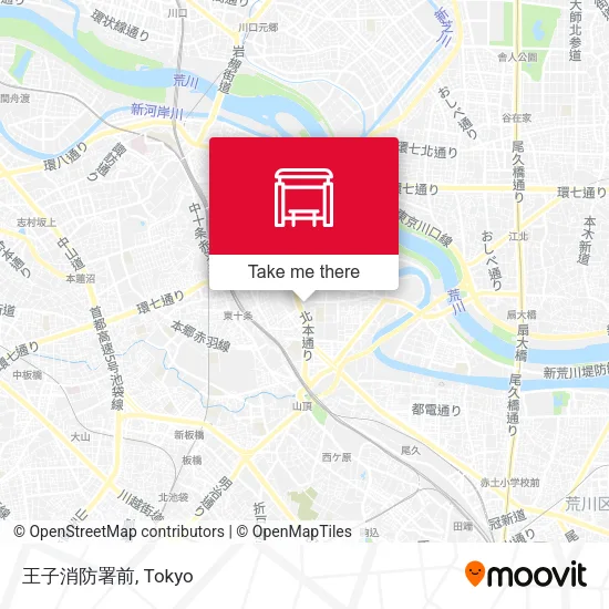 王子消防署前 map