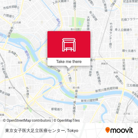 東京女子医大足立医療センター map