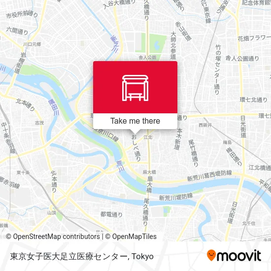 東京女子医大足立医療センター map
