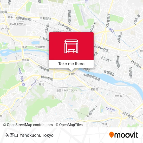 矢野口 Yanokuchi map
