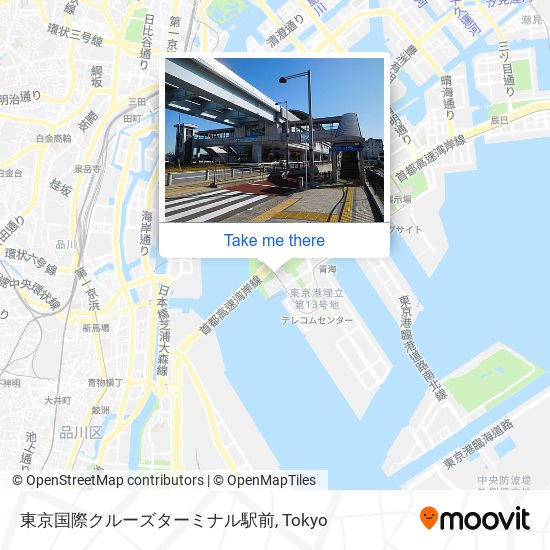 東京国際クルーズターミナル駅前 map